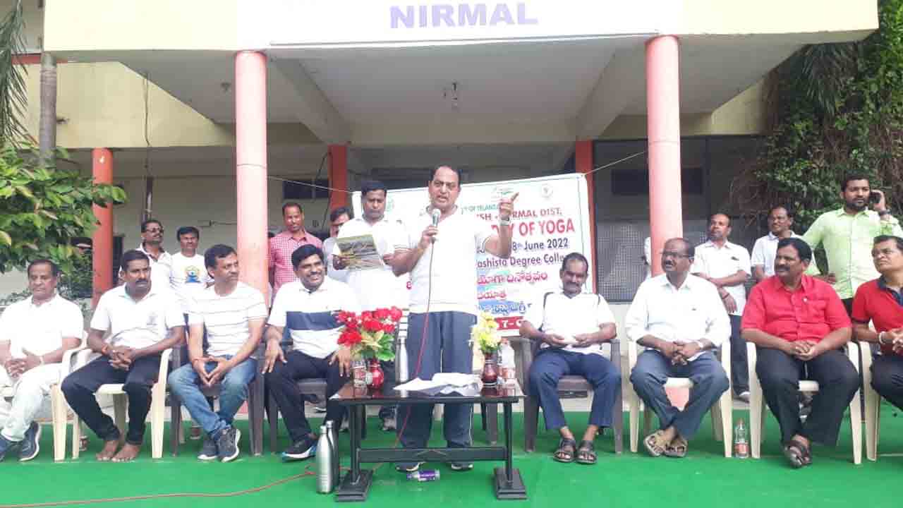 యోగాతో ఆరోగ్యం.. అడవులతో ప్రయోజనం: మంత్రి ఇంద్రకరణ్ రెడ్డి