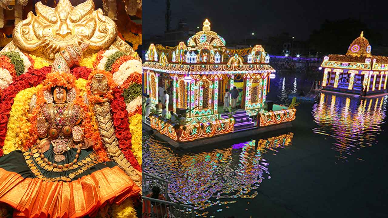 తెప్పపై శ్రీ పద్మావతి అమ్మవారి అభయం