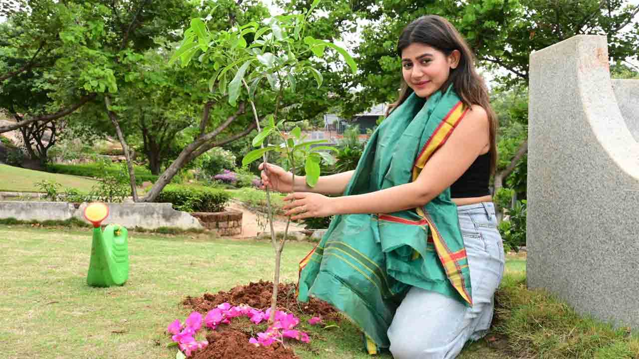 గ్రీన్ ఇండియాలో మొక్కలు నాటిన నటి ప్రాంతిక