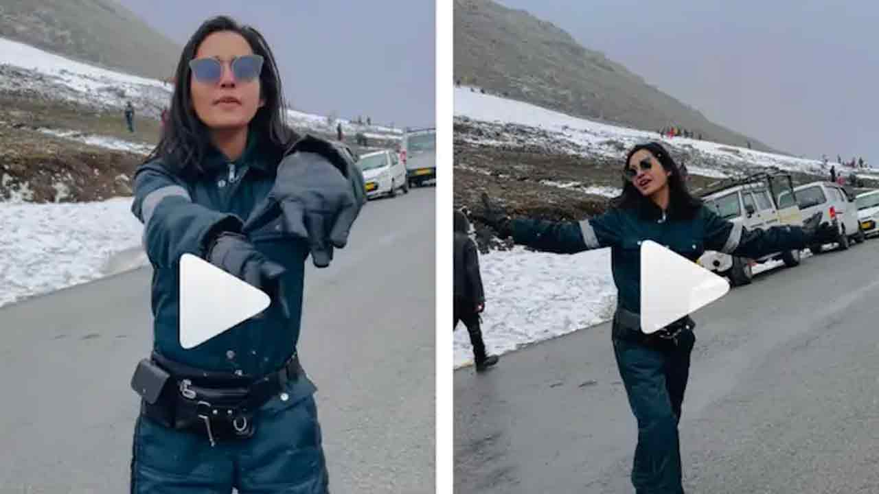 VIral video: మంచుకొండ‌లు చూసి ప‌ర‌వ‌శించిపోయిన టీవీ న‌టి.. అదిరిపోయే స్టెప్పుల‌తో పోగొట్టే నెటిజ‌న్ల‌ మ‌తి!!