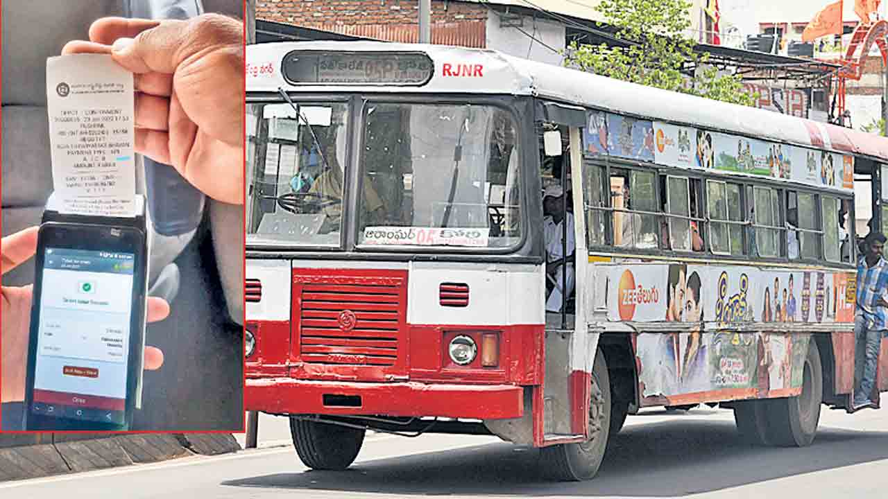 ఆర్టీసీ బస్సుల్లో డిజిటల్‌ పేమెంట్స్‌