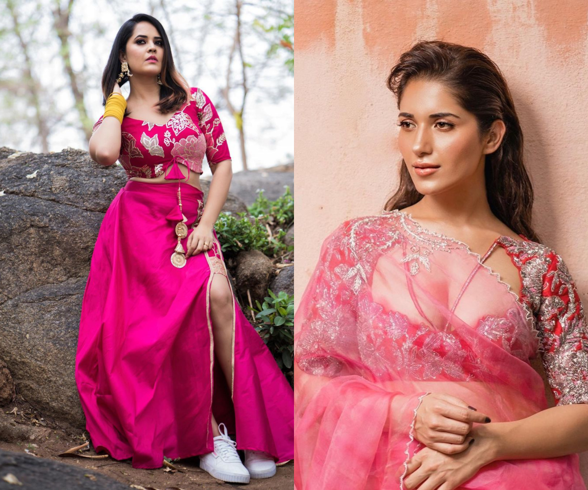 Insta Updates : పింక్ డ్రెస్‌లో మెరిసిన అందాల తార‌లు