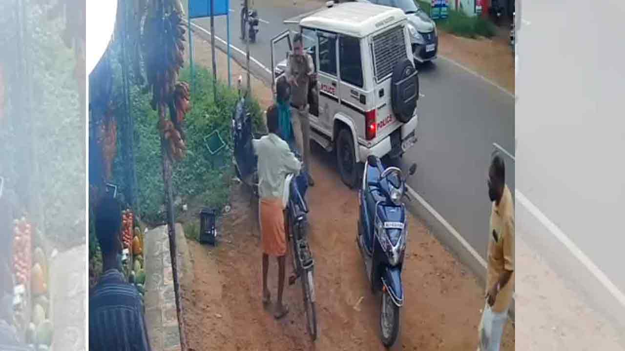 Viral video: ఈ పోలీస్ రియల్ హీరో..కత్తితో నిందితుడు దాడిచేస్తున్నా వెనుకడుగేయలేదు!!