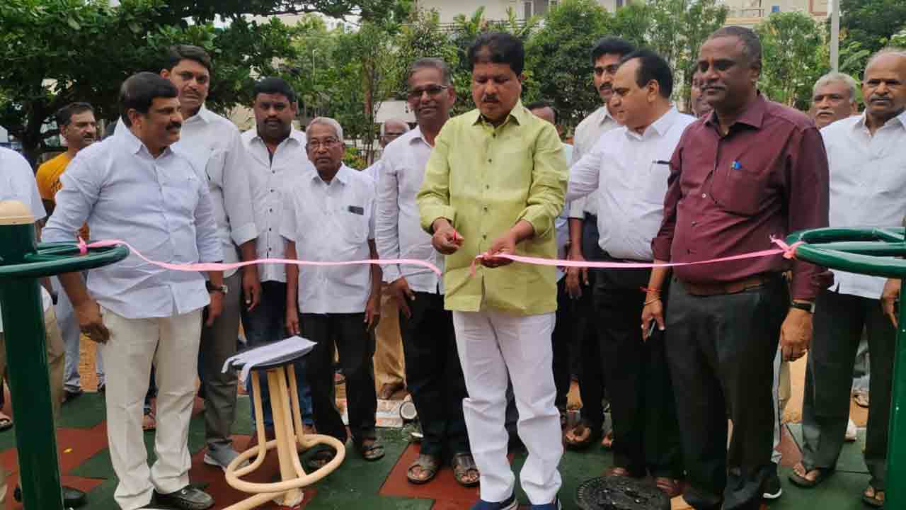 ఓపెన్‌ జిమ్‌లతో ఆరోగ్యం : ఎమ్మెల్యే కృష్ణారావు