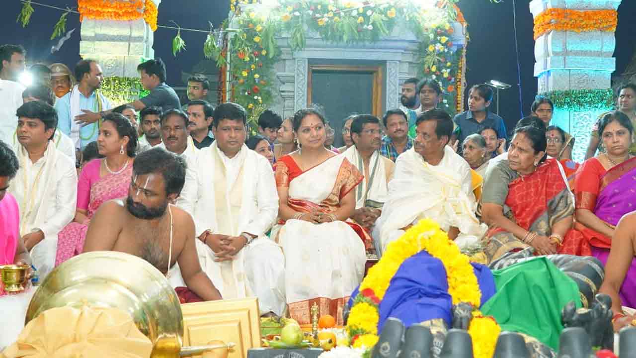 చౌడ‌మ్మ కొండూరులో వైభ‌వంగా న‌ర‌సింహస్వామి ఆల‌య ప్ర‌తిష్టాప‌న వేడుక‌లు