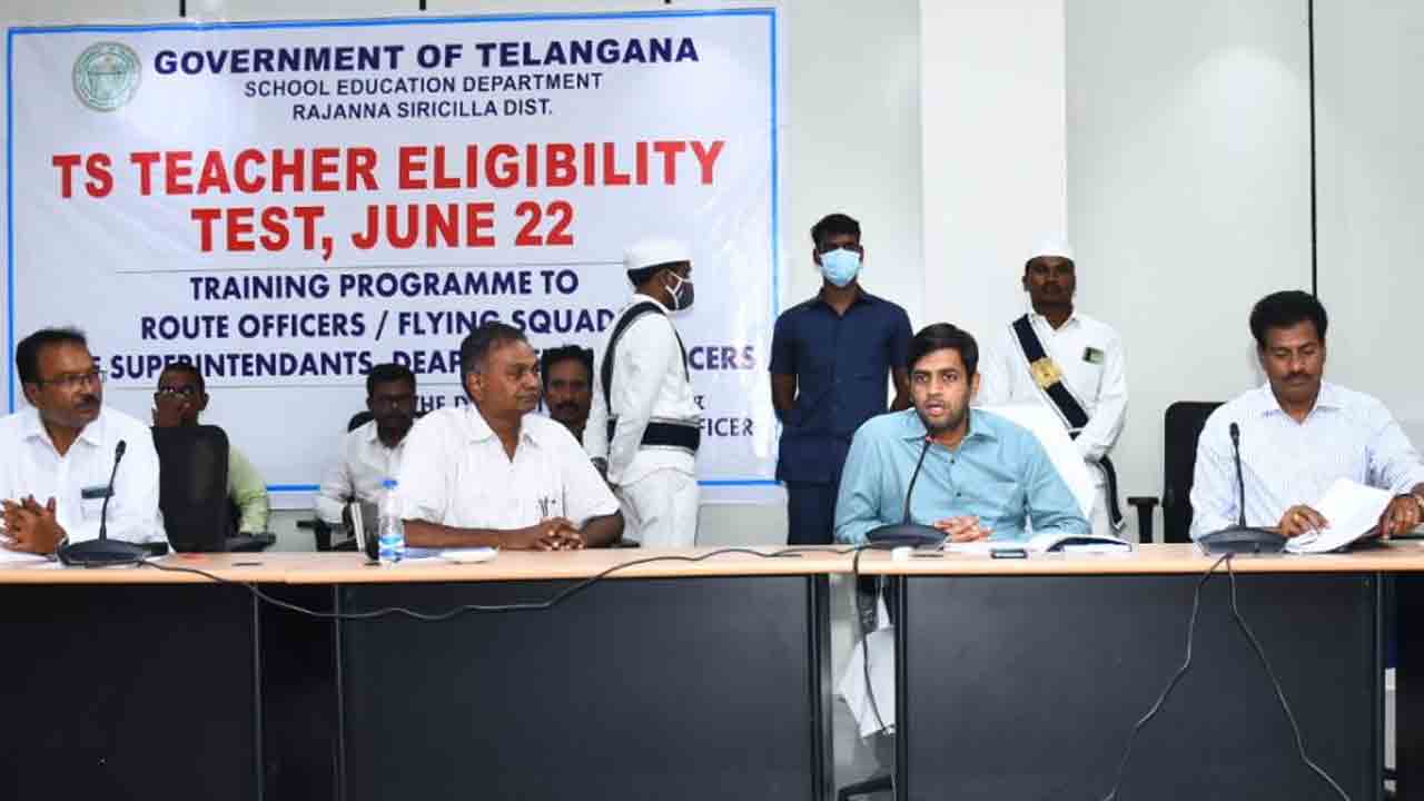 టెట్ పరీక్షను పకడ్బందీగా నిర్వహించాలి : కలెక్టర్ అనురాగ్ జయంతి