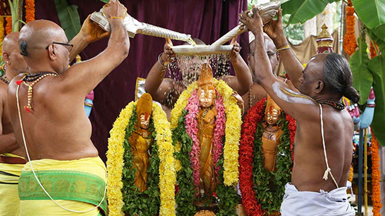 శ్రీ కోదండరామాలయంలో వైభవంగా పవిత్రోత్సవాలు ప్రారంభం