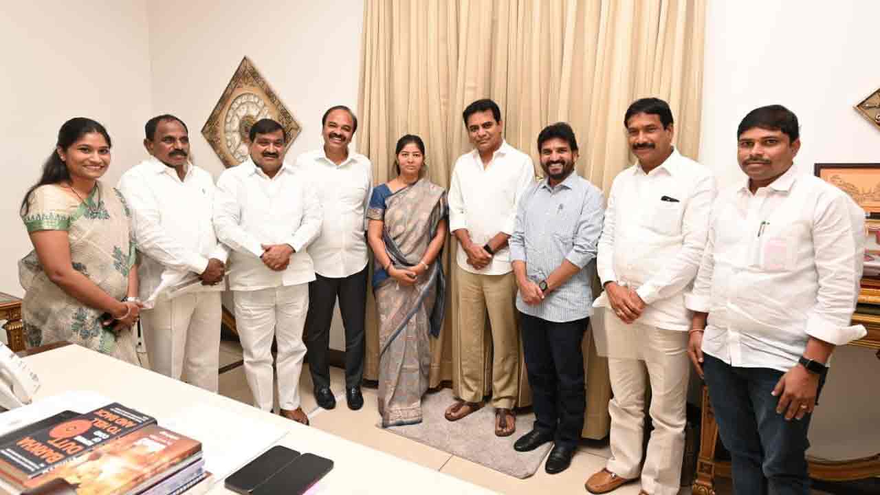 మంత్రి కేటీఆర్‌ను కలిసిన పట్నం