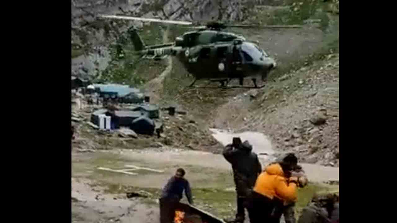 అమ‌ర్‌నాథ్‌లో కొన‌సాగుతోన్న స‌హాయ‌క చ‌ర్య‌లు.. వీడియో