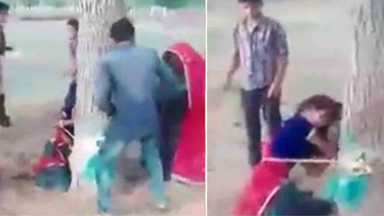 భార్యపై అనుమానంతో.. చెట్టుకు కట్టేసి ఏడు గంటలపాటు హింసించిన భర్త