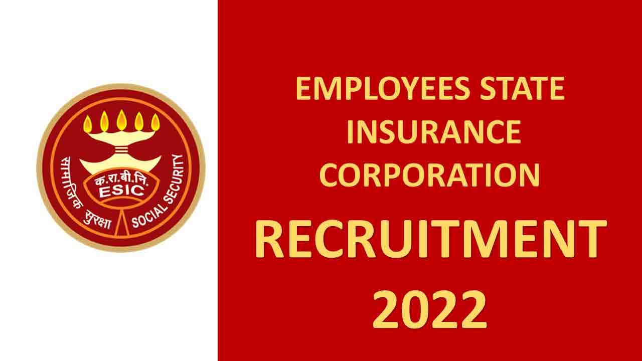 ESIC లో 491 ఫ్యాకల్టీ పోస్టులు