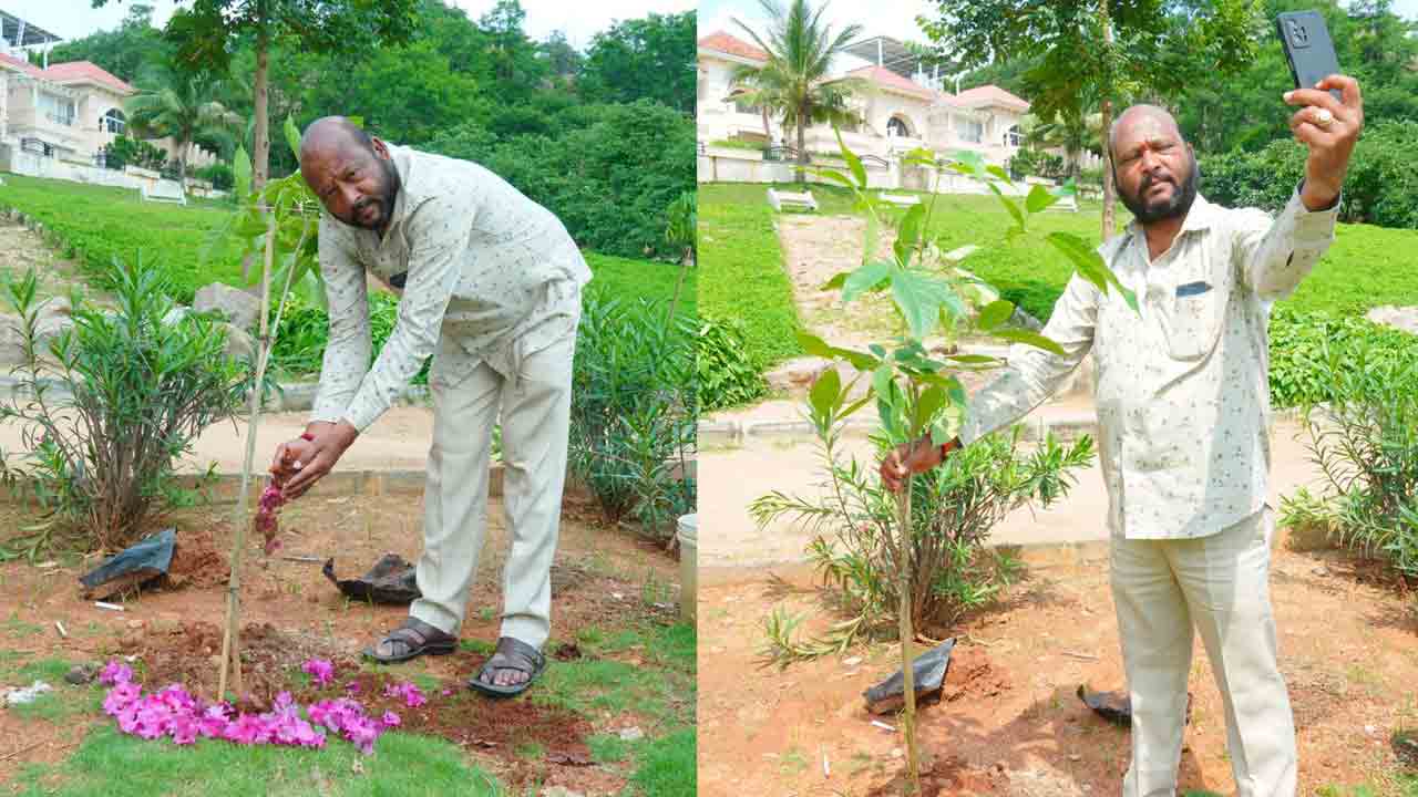 గ్రీన్ ఇండియా చాలెంజ్.. మొక్క‌లు నాటిన ఫిష్ వెంక‌ట్