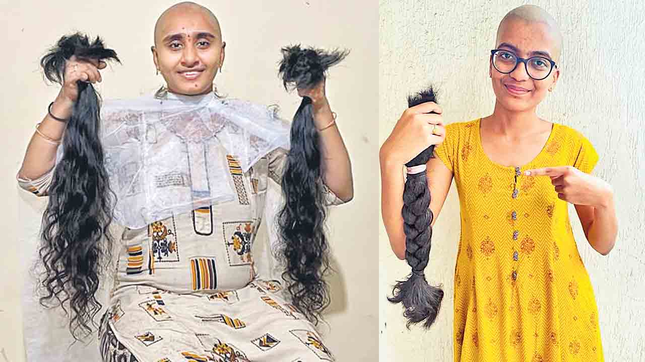 క్యాన్సర్‌ రోగుల కోసం కేశాలు దానం