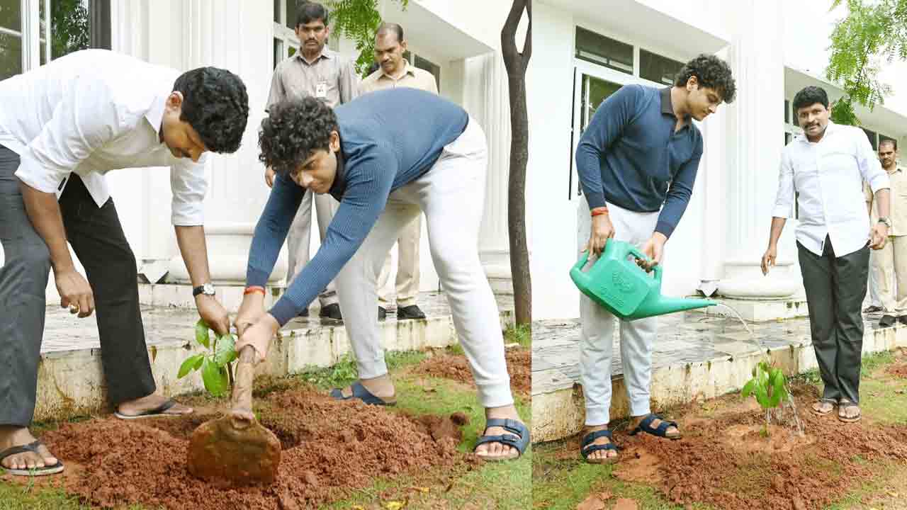హిమాన్షుపై ప్ర‌శంస‌లు కురిపించిన ఎంపీ సంతోష్ కుమార్