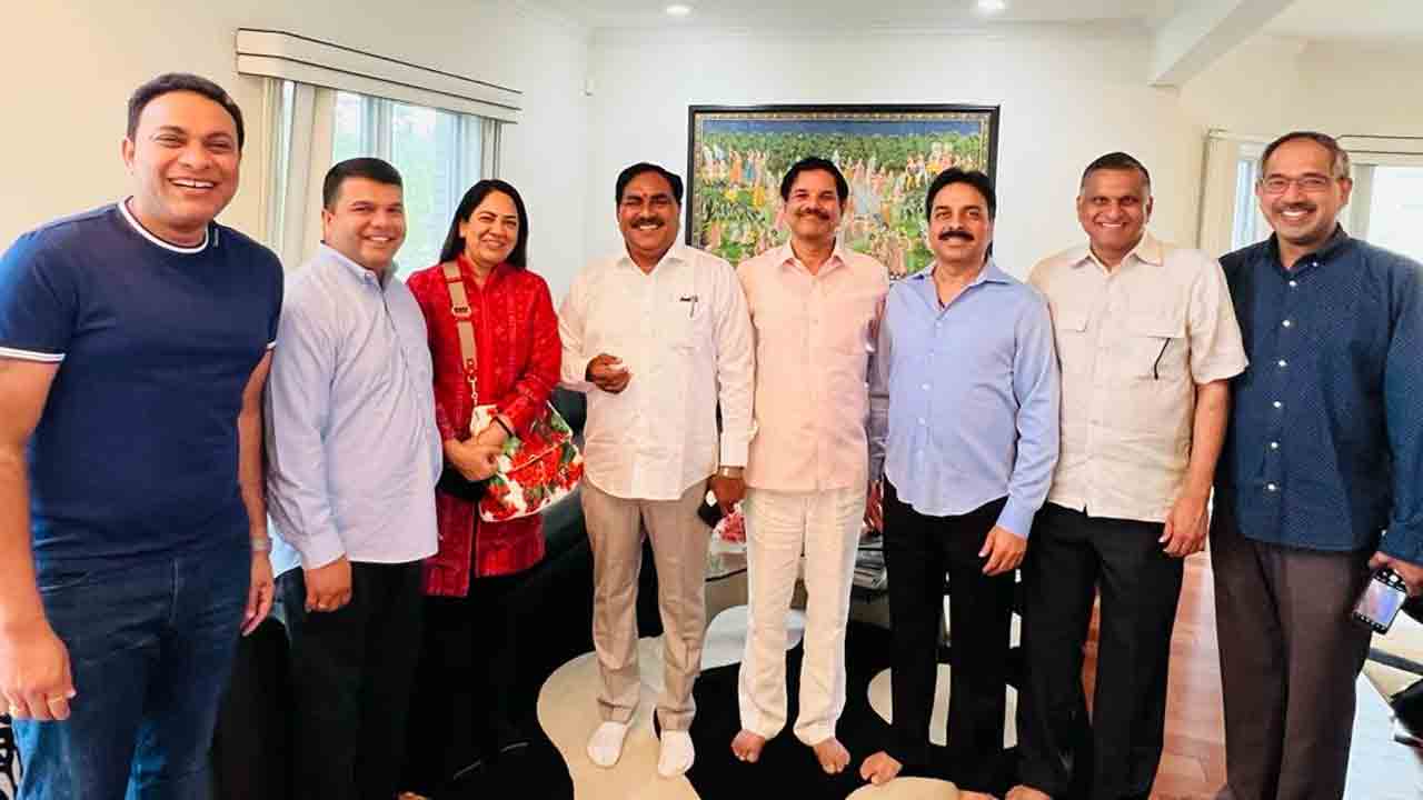 ఎన్నారైలతో మంత్రి ఎర్రబెల్లి సమావేశం