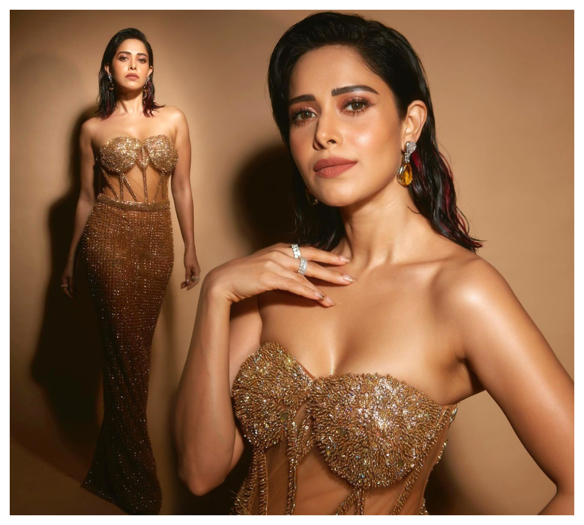 Nushrratt Bharuccha | గోల్డెన్ అందాలతో మెరిసిపోతున్న నుష్రత్ బరుచా..