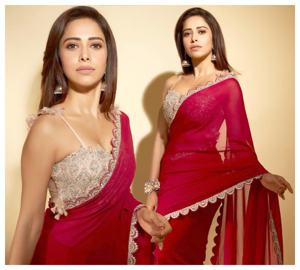 Nushrratt Bharuccha | ఎరుపెక్కిన అందాల‌తో మ‌తులు పోగొడుతున్న నుష్రత్ బరుచా..