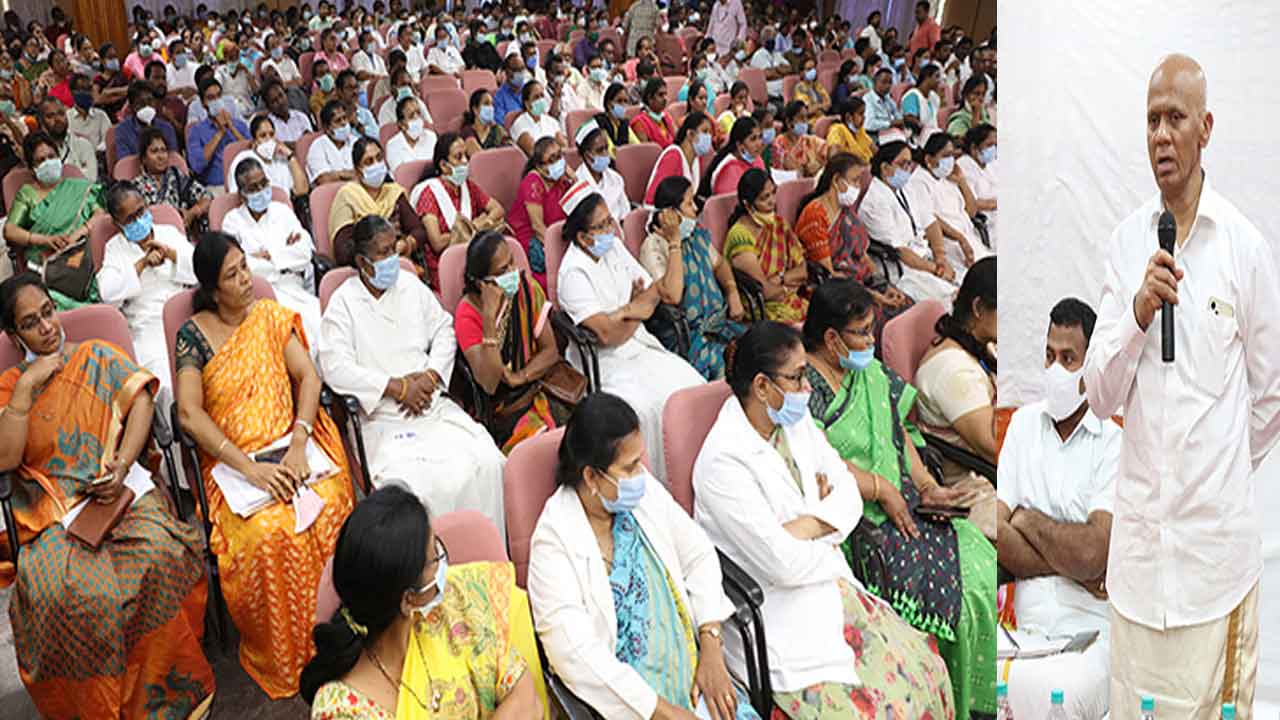 స్విమ్స్ అభివృద్ధిలో పారా సిబ్బంది పాత్ర కీలకం: టీటీడీ ఈఓ