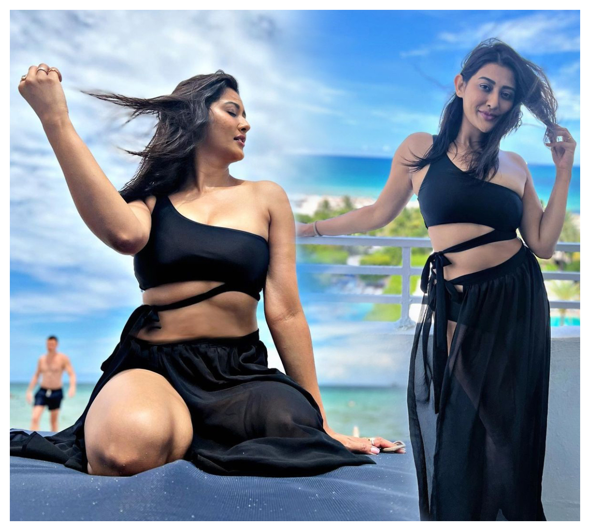 Pooja Jhaveri | స్లీవ్ లెస్ అందాల‌తో మ‌తులు పోగొడుతున్న‌ పూజా జవేరీ..