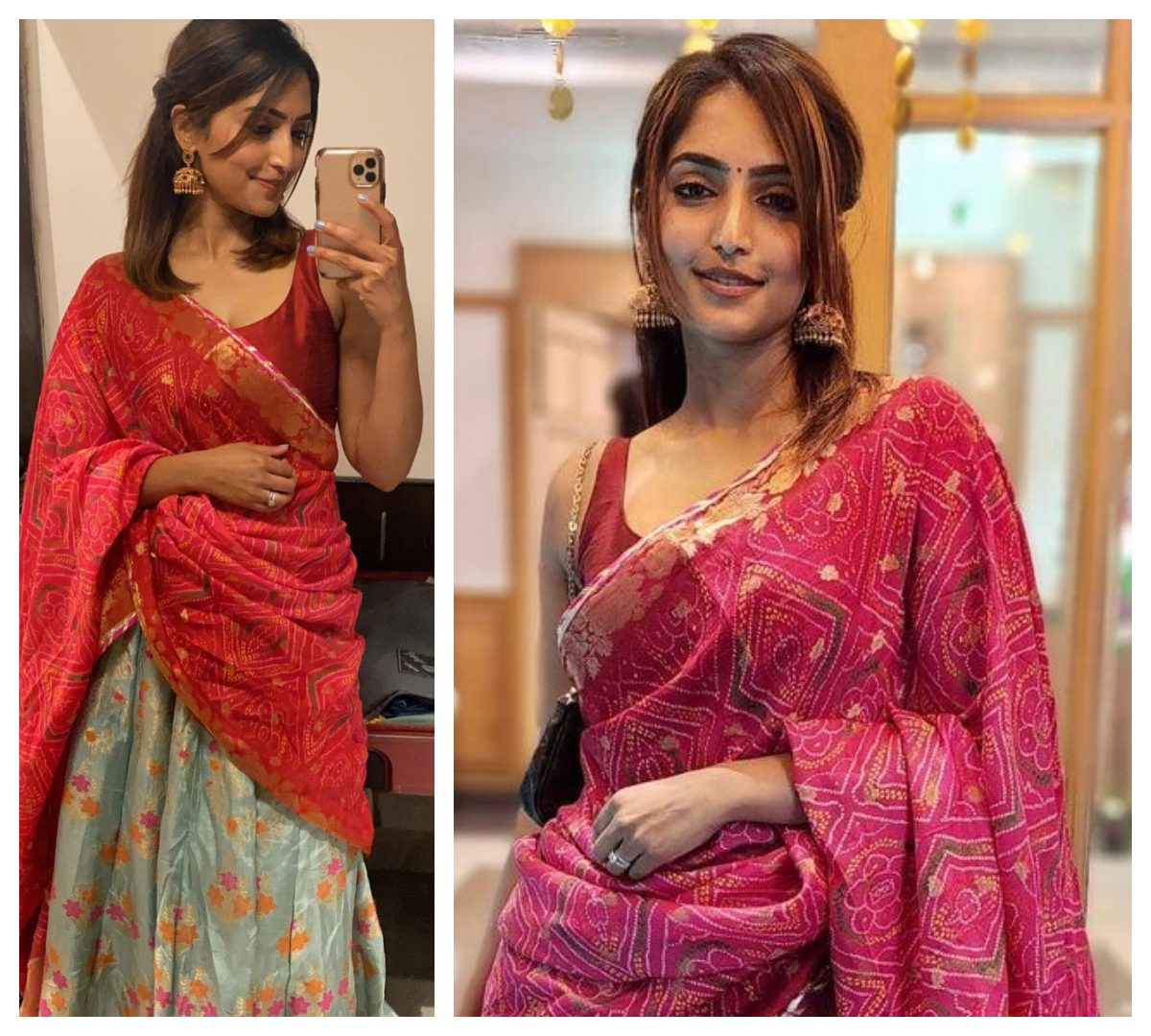 Reba Monica John | హాఫ్ శారీలో ఆక‌ట్టుకుంటున్న రెబా మోనికా జాన్‌..