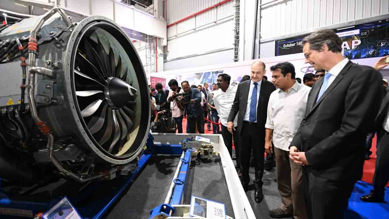 శంషాబాద్‌లో శాఫ్రాన్ ఎయిర్‌క్రాఫ్ట్ ఇంజిన్ ఎంఆర్ఐ ఫెసిలిటీ సెంట‌ర్ ప్రారంభం