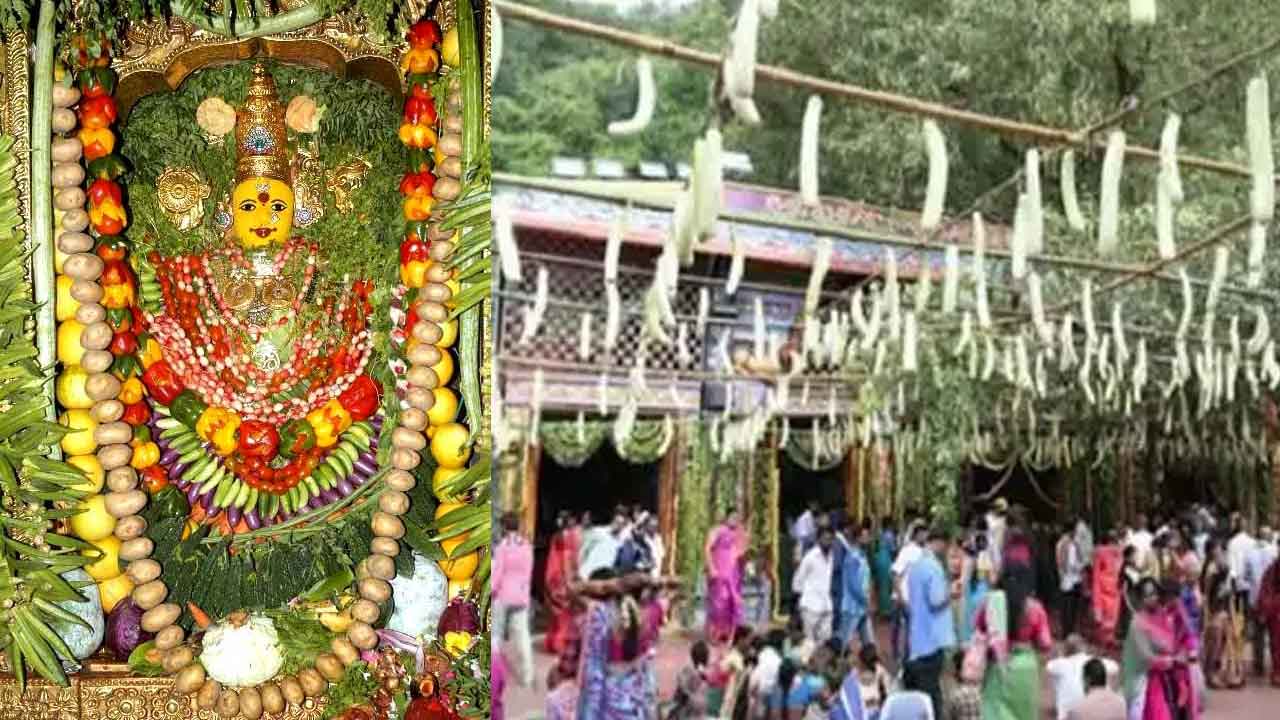 ఇంద్రకీలాద్రిపై వైభవంగా ఆషాఢం ఉత్సవాలు-శాకంబరీగా అమ్మవారి దర్శనం