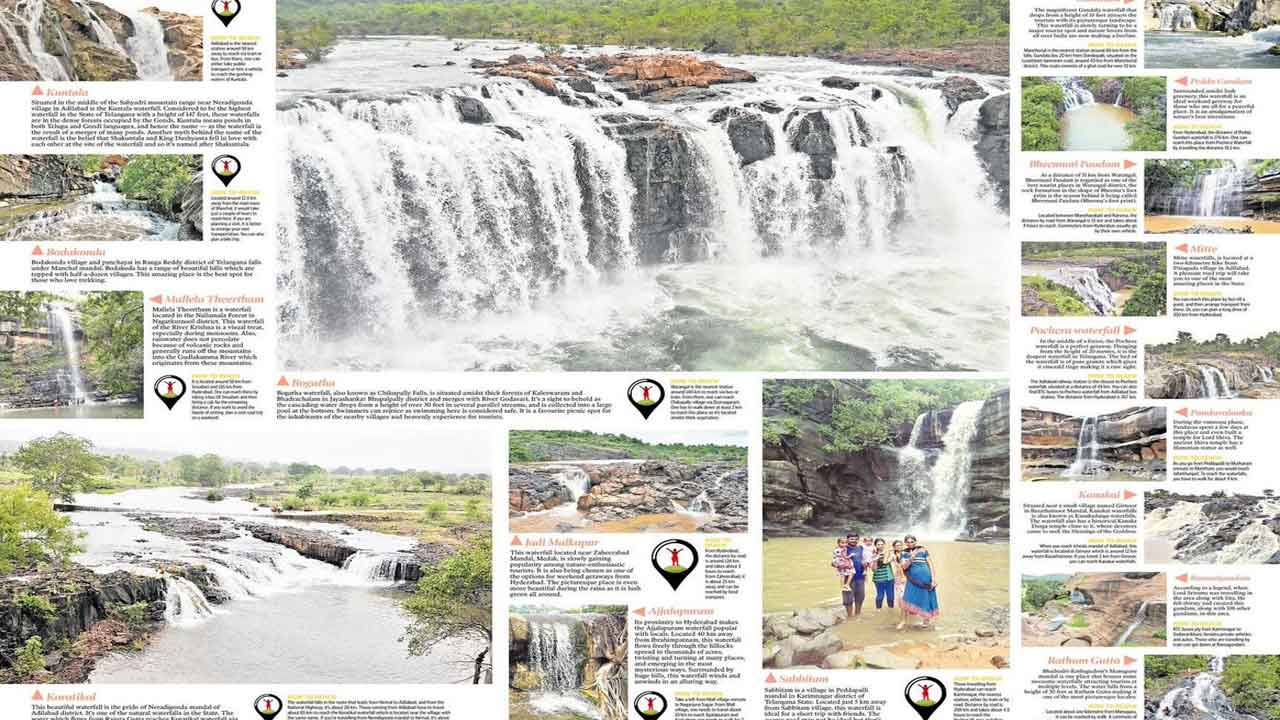 Telangana waterfalls | తెలంగాణలోని జలపాతాల అందాలు చూడ తరమా..!