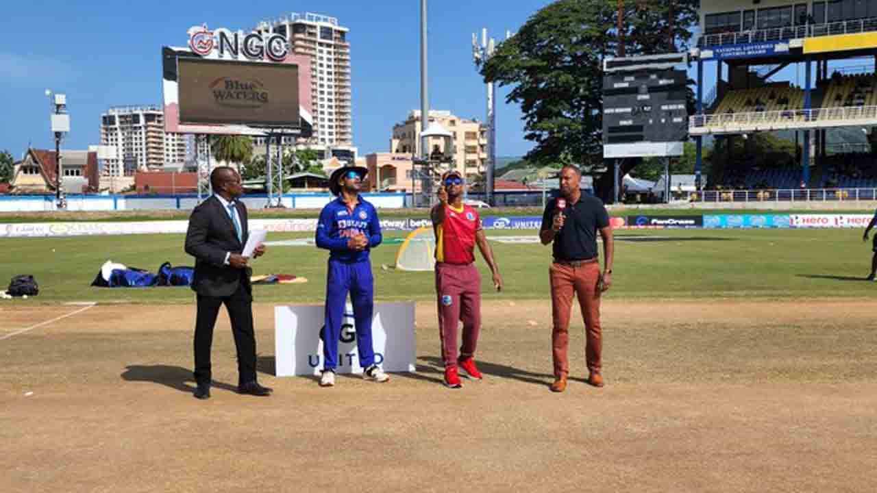 WI vs IND | టాస్ గెలిచి బ్యాటింగ్ ఎంచుకున్న విండీస్