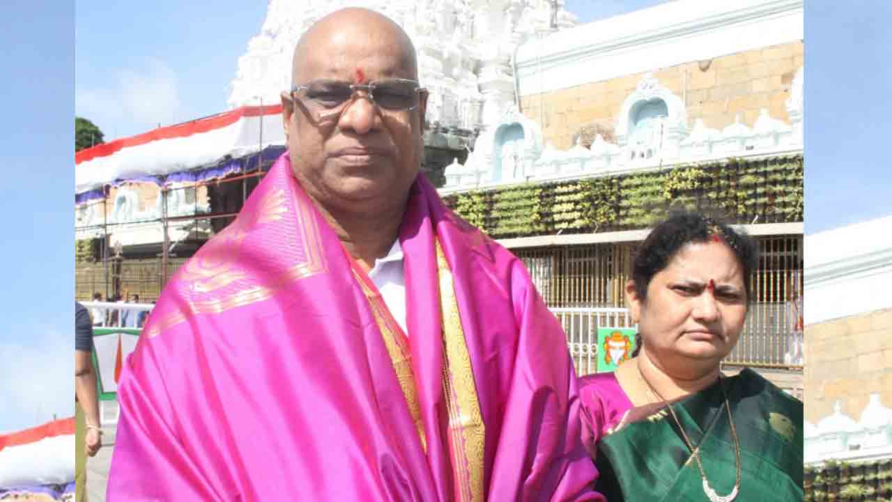 శ్రీవారి సేవలో రాజ్యసభ ఎంపీ వద్దిరాజు రవిచంద్ర