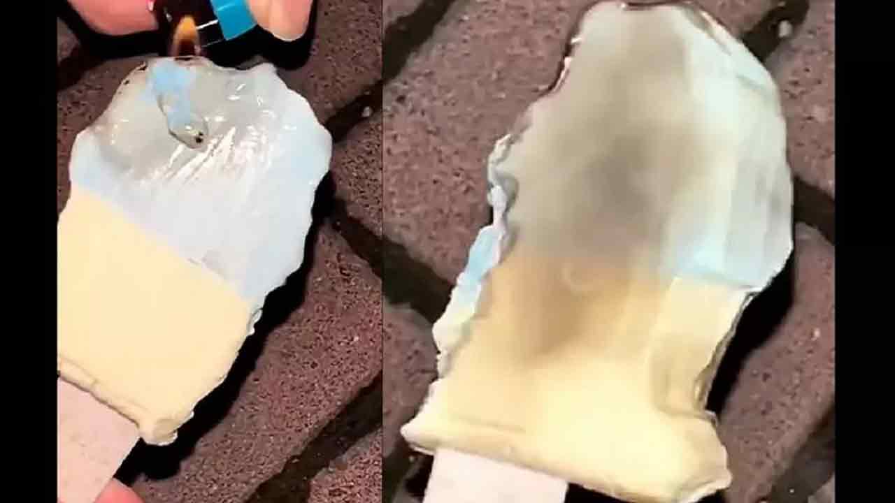 Viral Video:  ఇదెక్క‌డి ఐస్‌క్రీం.. లైట‌ర్‌తో వేడిచేసినా క‌ర‌గ‌ట్లేదు..!!