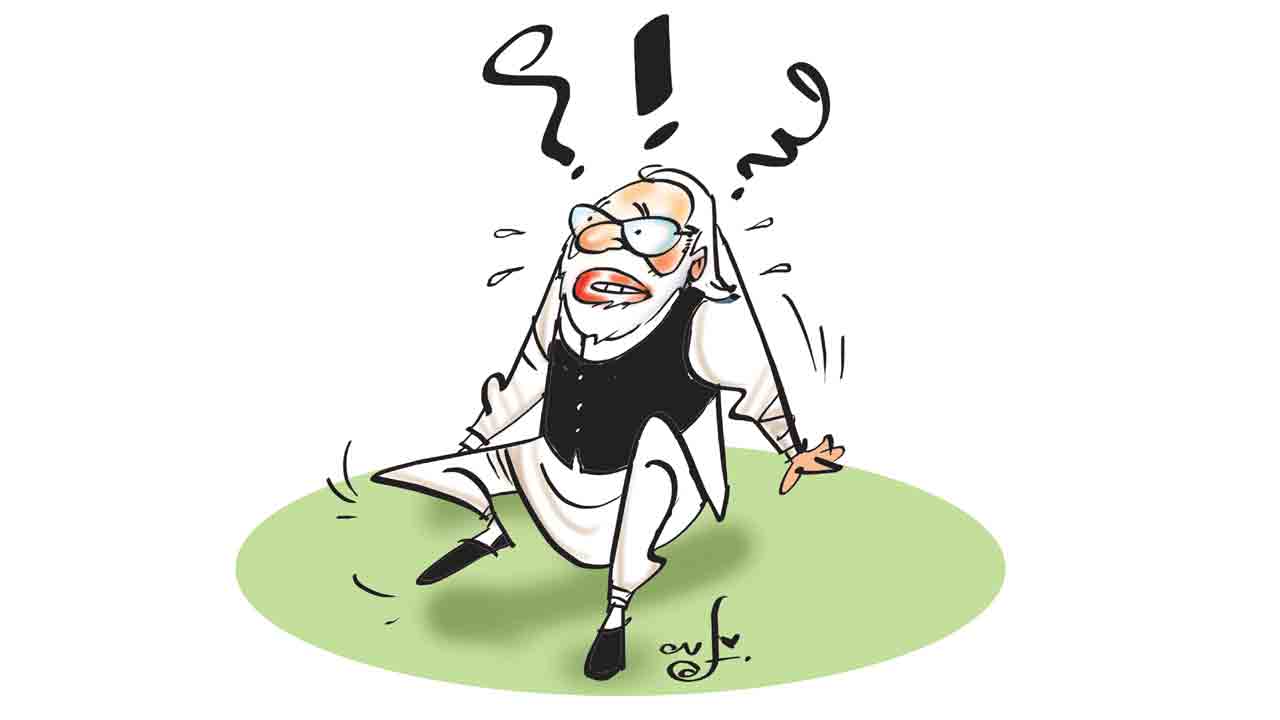 నమో నట విన్యాసం బట్టబయలు