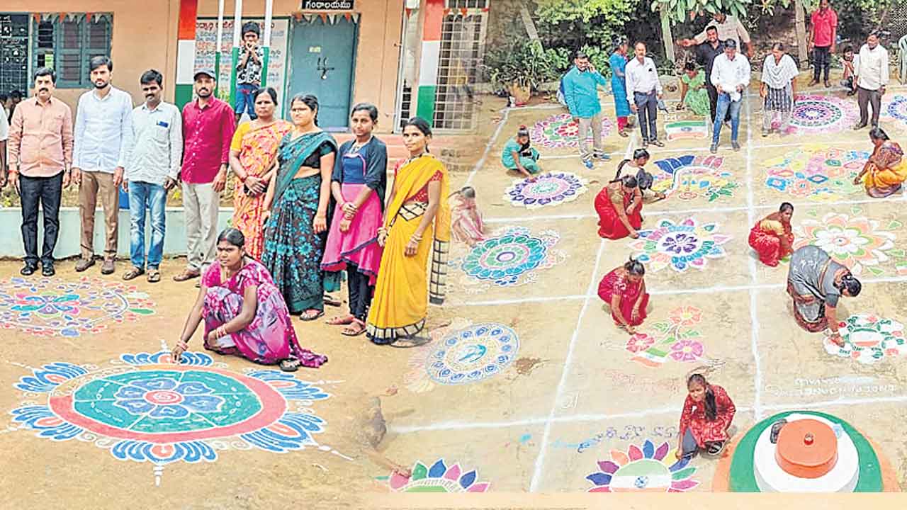 ఆకట్టుకున్న రంగవల్లులు