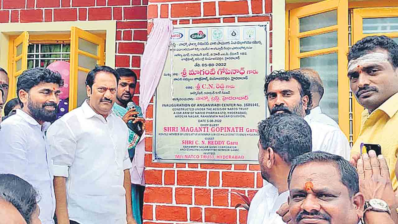 మోడల్ అంగన్వాడీ కేంద్రం ప్రారంభం