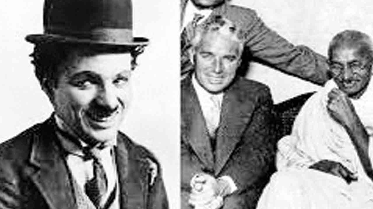 చాప్లిన్‌ను నవ్వించిన గాంధీ!