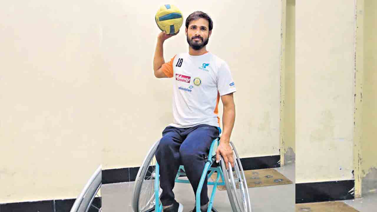 వీల్‌చైర్‌ హ్యాండ్‌బాల్‌ వరల్డ్‌ టోర్నీలో కోటేశ్వర్‌