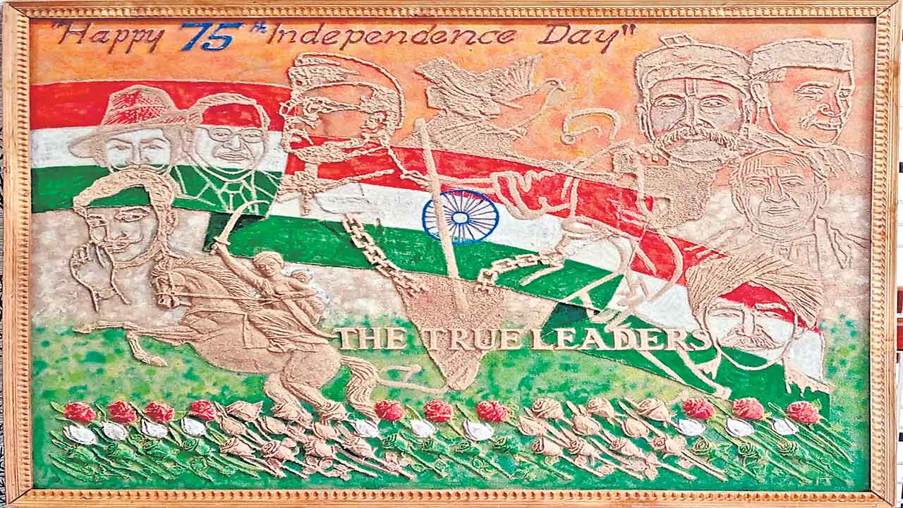 ఇసుకతో అద్భుత కళాఖండం