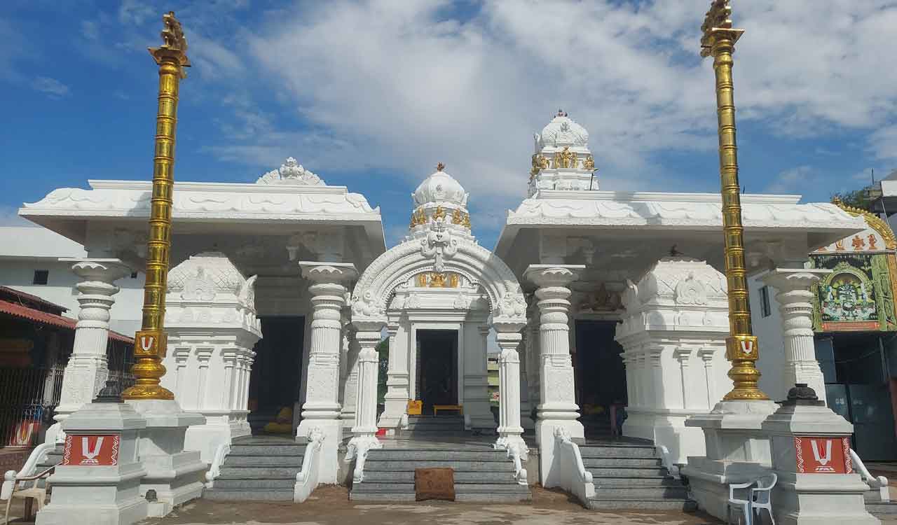 కొమ్మను మలిచి.. ధ్వజస్తంభంగా తీర్చిదిద్ది..