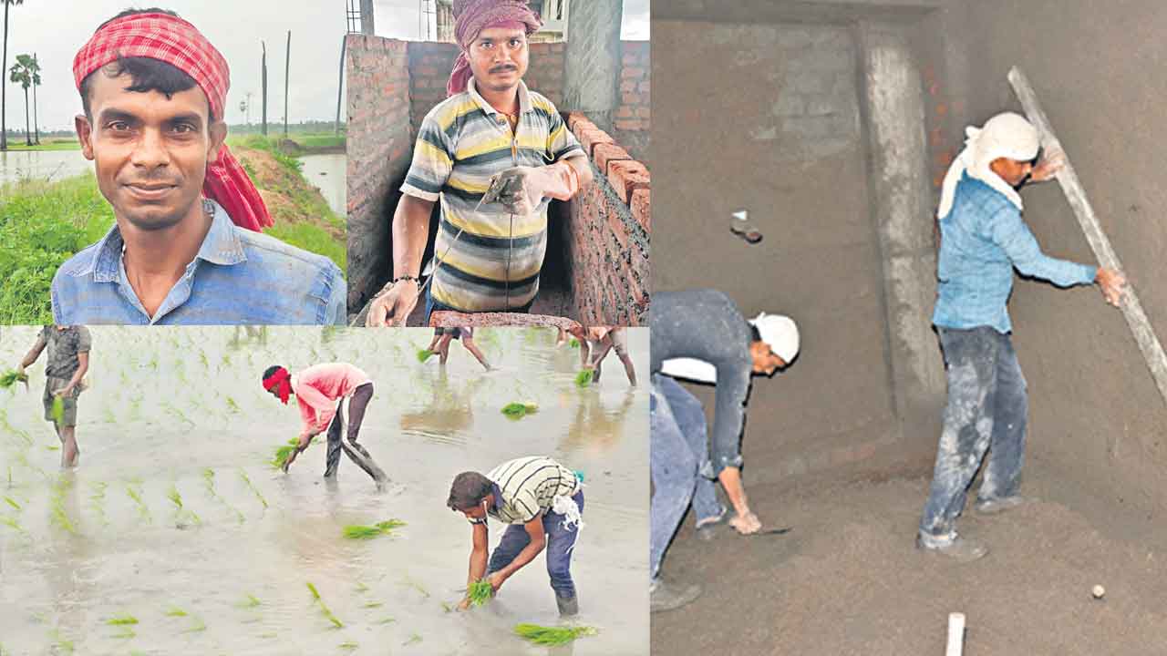 వలస కూలీలు వరుసకట్టి!