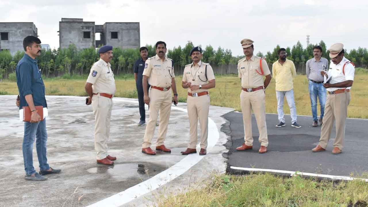 సీఎం పర్యటనకు భారీ బందోబస్తు