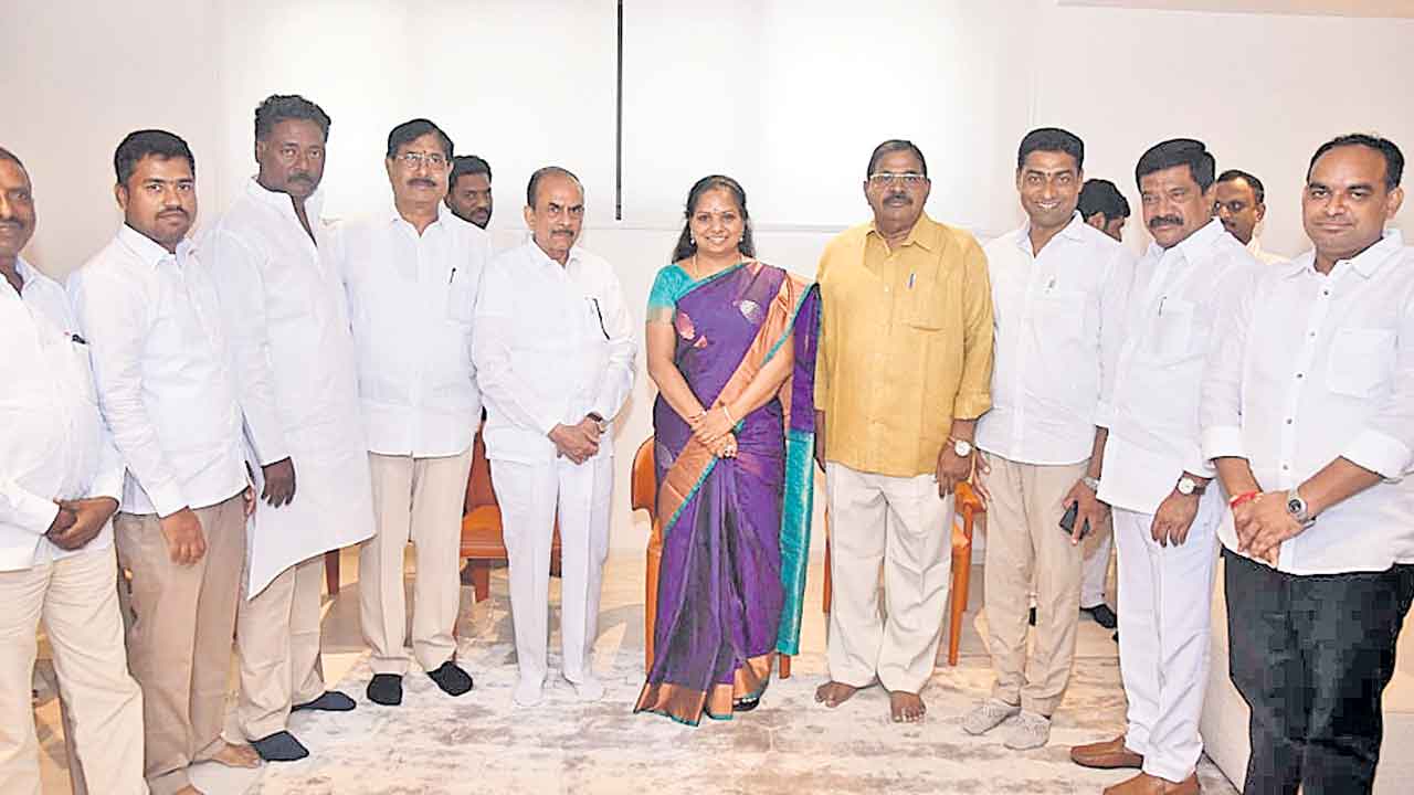 ఎమ్మెల్సీ కవితకు గౌడ సంఘం సంఘీభావం