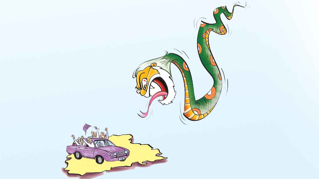 కమల దళం కాషాయ గరళం