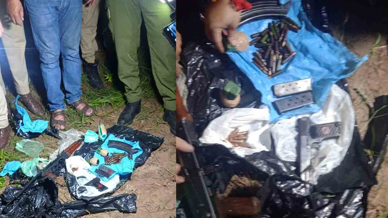 ఆర్నియాలో ఆయుధాలను వదిలివెళ్లిన Pakistani drone