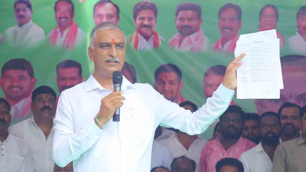 కాళేశ్వరం ప్రాజెక్టుపై కేంద్ర మంత్రులది పూటకో మాట : మంత్రి హరీశ్‌రావు