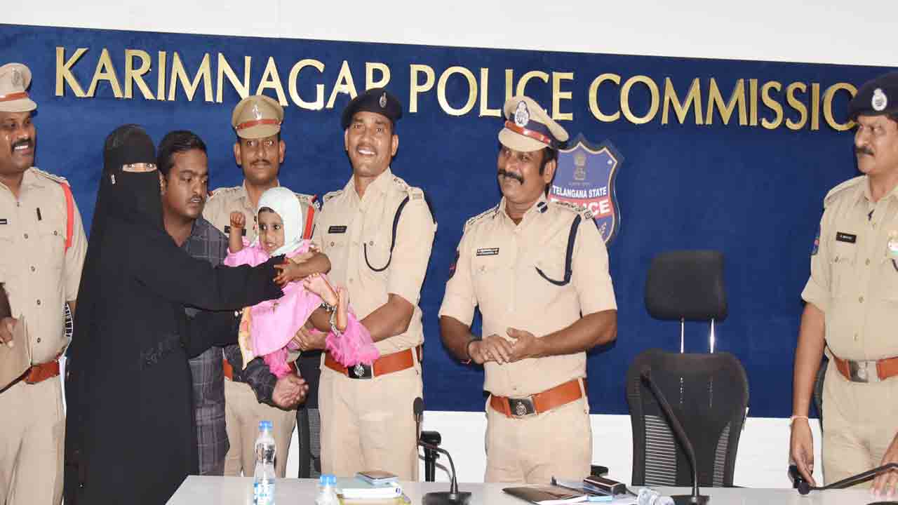 సెల్యూట్‌.. పోలీస్‌.. 4 గంటల్లో చిన్నారి కిడ్నాప్‌ కేసు ఛేదన