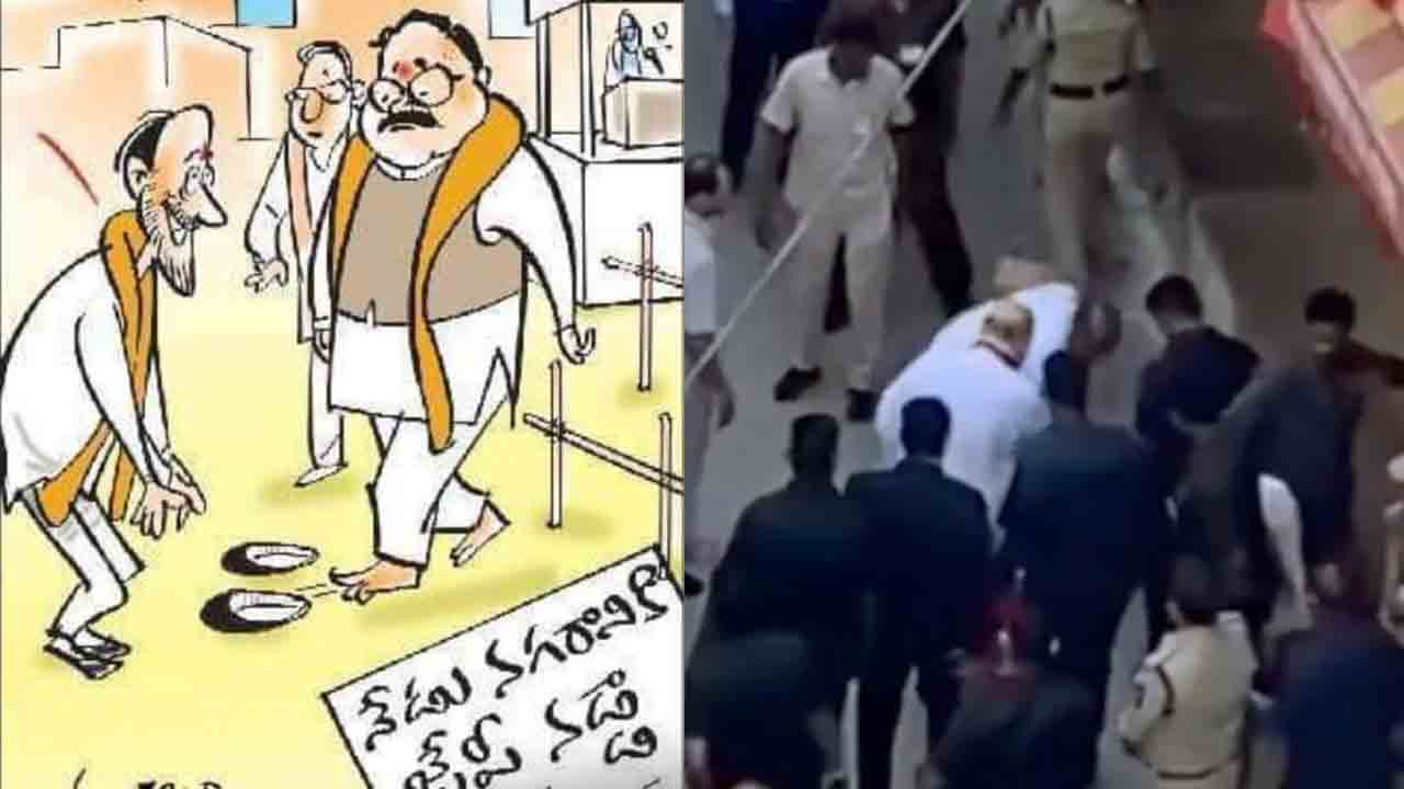 నడ్డా చెప్పులు మోసే గులామ్‌ ఎవరు?.. మంత్రి కేటీఆర్‌ ట్వీట్‌