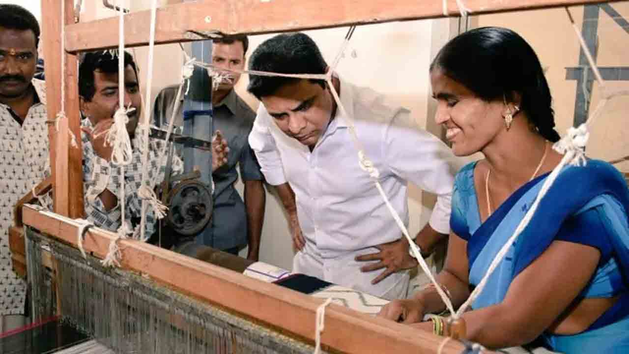 నేతన్న బీమా పథకం ఈ నెల 7 నుంచి ప్రారంభం: మంత్రి కేటీఆర్‌