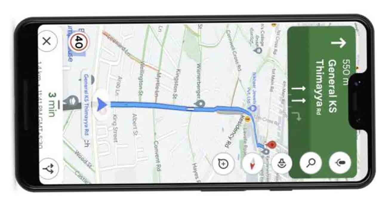 గూగుల్‌ మ్యాప్స్‌లో స్పీడ్‌ లిమిట్‌