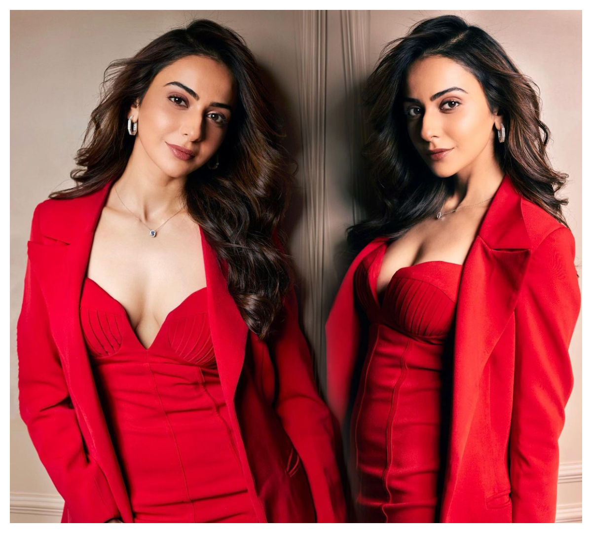 Rakul Preet Singh | రెడ్‌క‌ల‌ర్ పొట్టి స్క‌ర్ట్స్‌లో రకుల్‌ ప్రీత్‌ సింగ్ ప‌రువాలు…