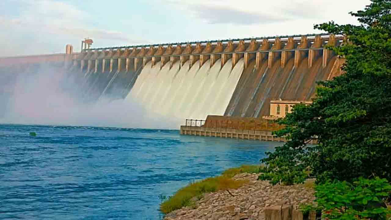 నిండు కుండలా Nagarjuna sagar.. 10 గేట్లు ఎత్తివేత