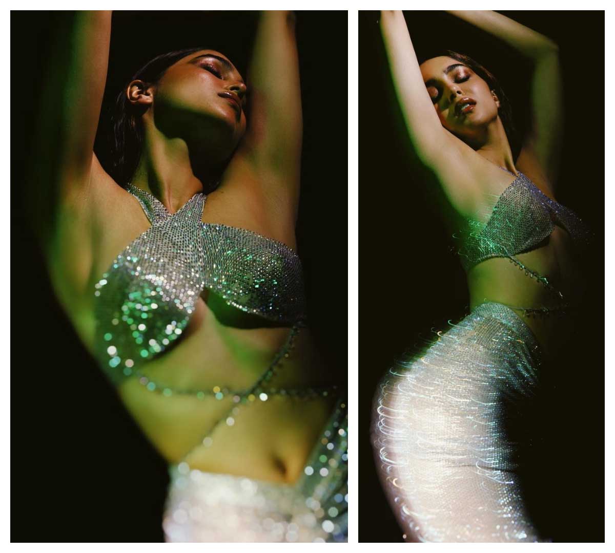 Sharvari Wagh | మెరిసే డ్రెస్‌లో హొయ‌లు పోయిన శర్వరి వాగ్..